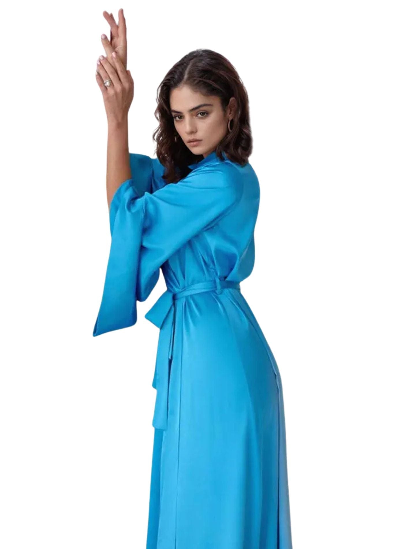 Beau Peignoir Femme | Peignoir d'Or Bleu / XS