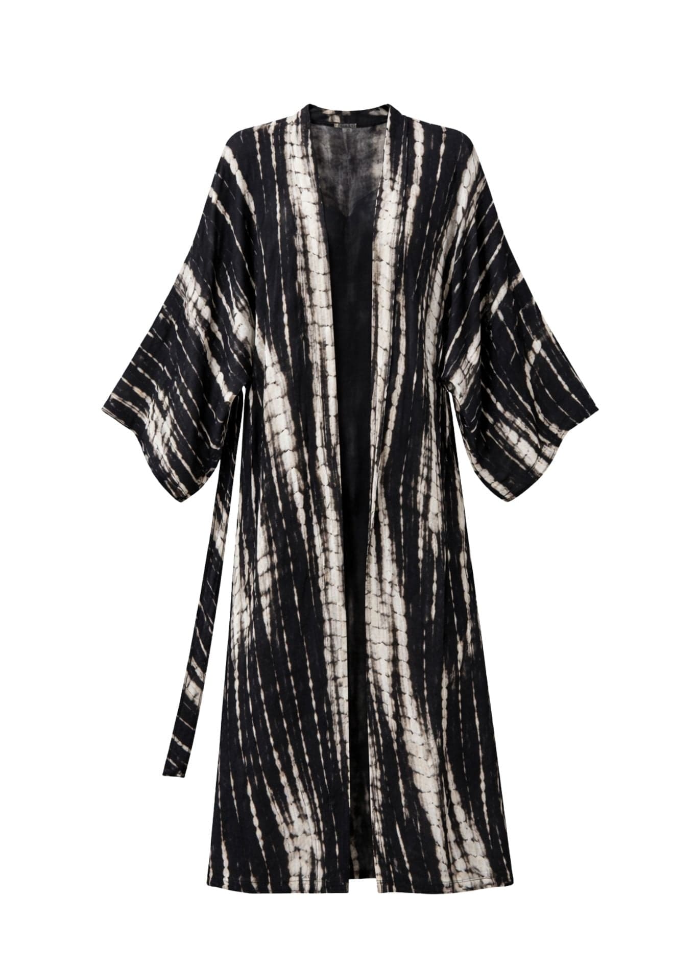 Kimono Plage Noir | Peignoir d'Or