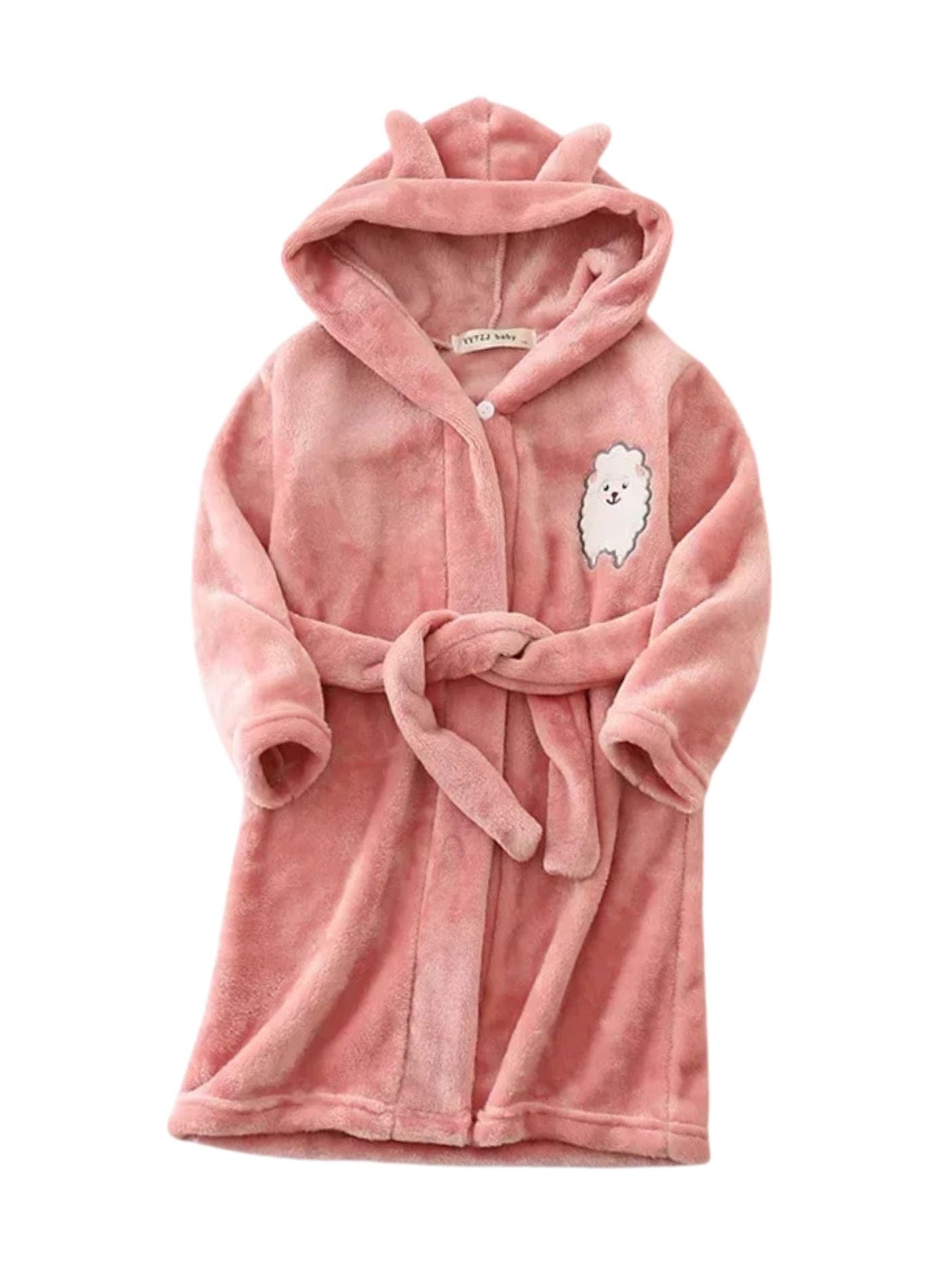 Peignoir Brodé Enfant | Peignoir d'Or Rose / 18 - 24 mois (80 - 90 cm)