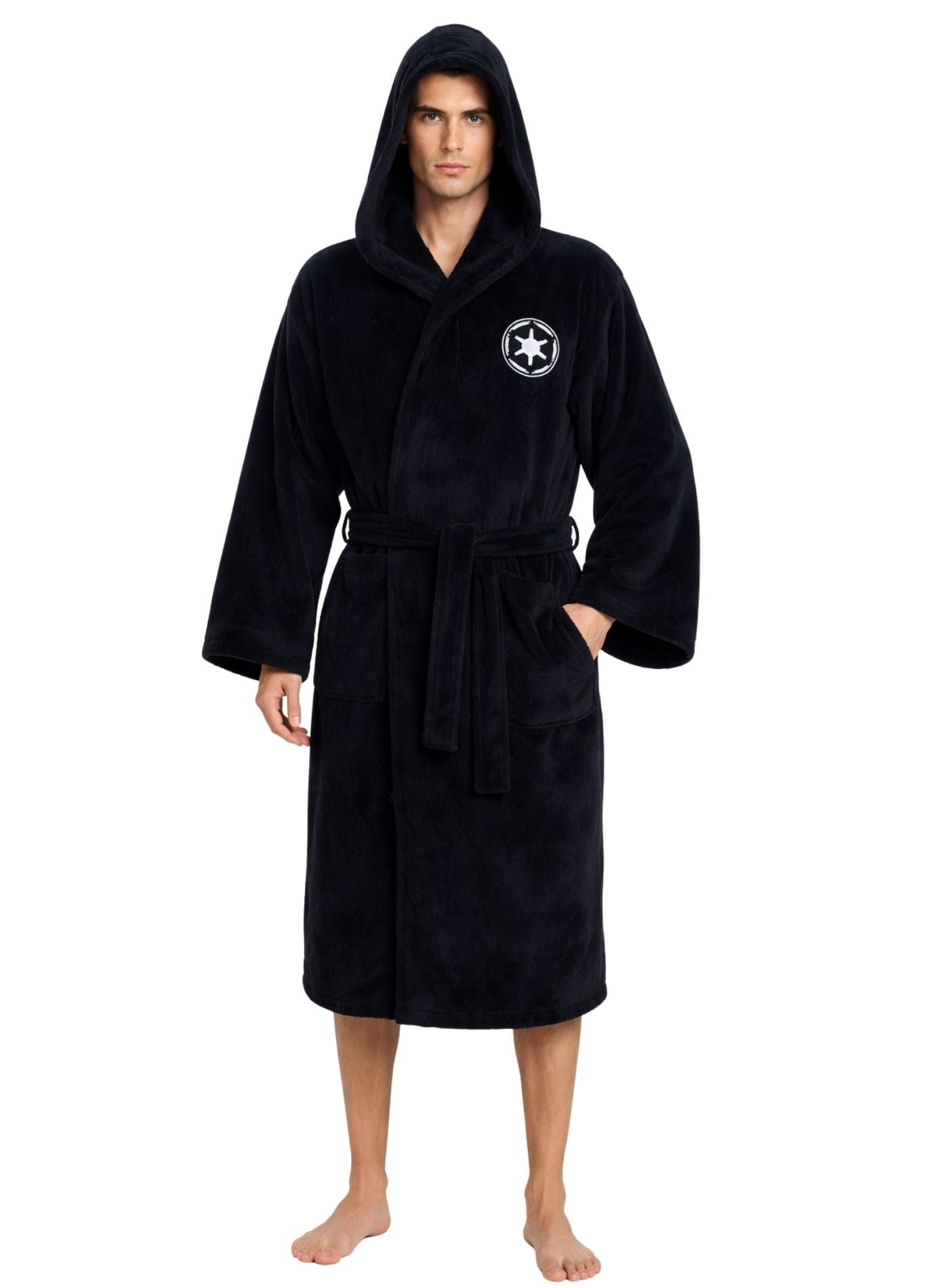 Peignoir Capuche Homme | Peignoir d'Or Noir / L