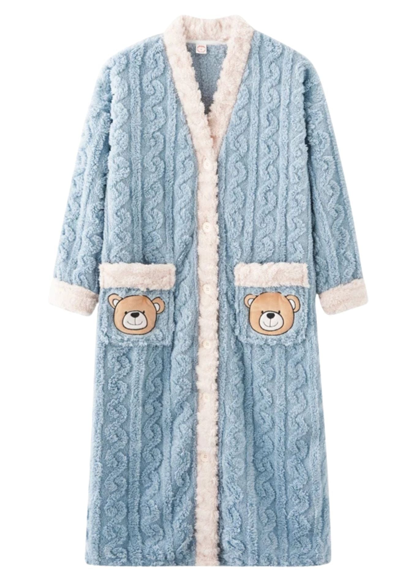 Peignoir Chauffant | Peignoir d'Or Bleu Clair / M (40 - 50 kg)