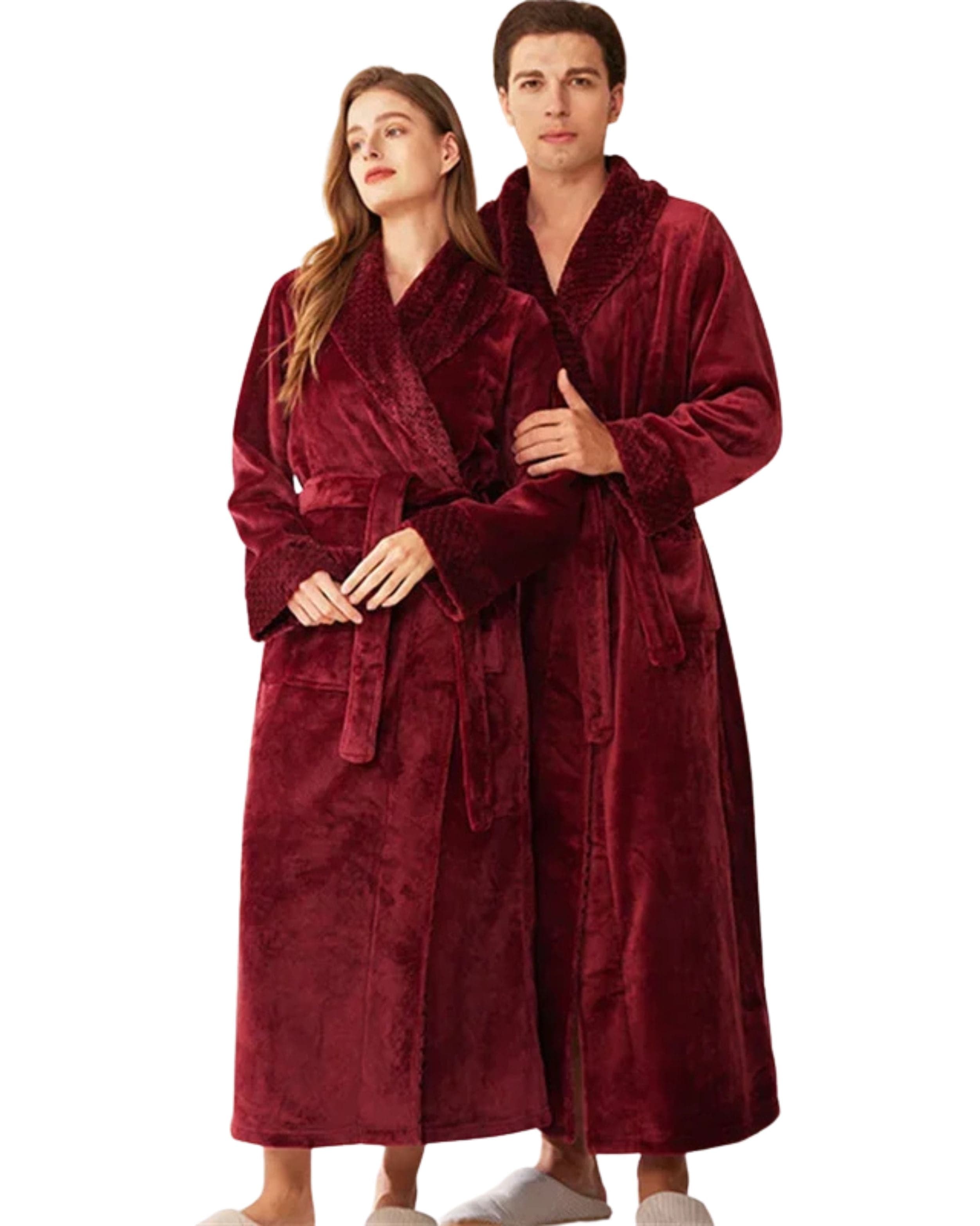 Peignoir Couple | Peignoir d'Or Bordeaux / M
