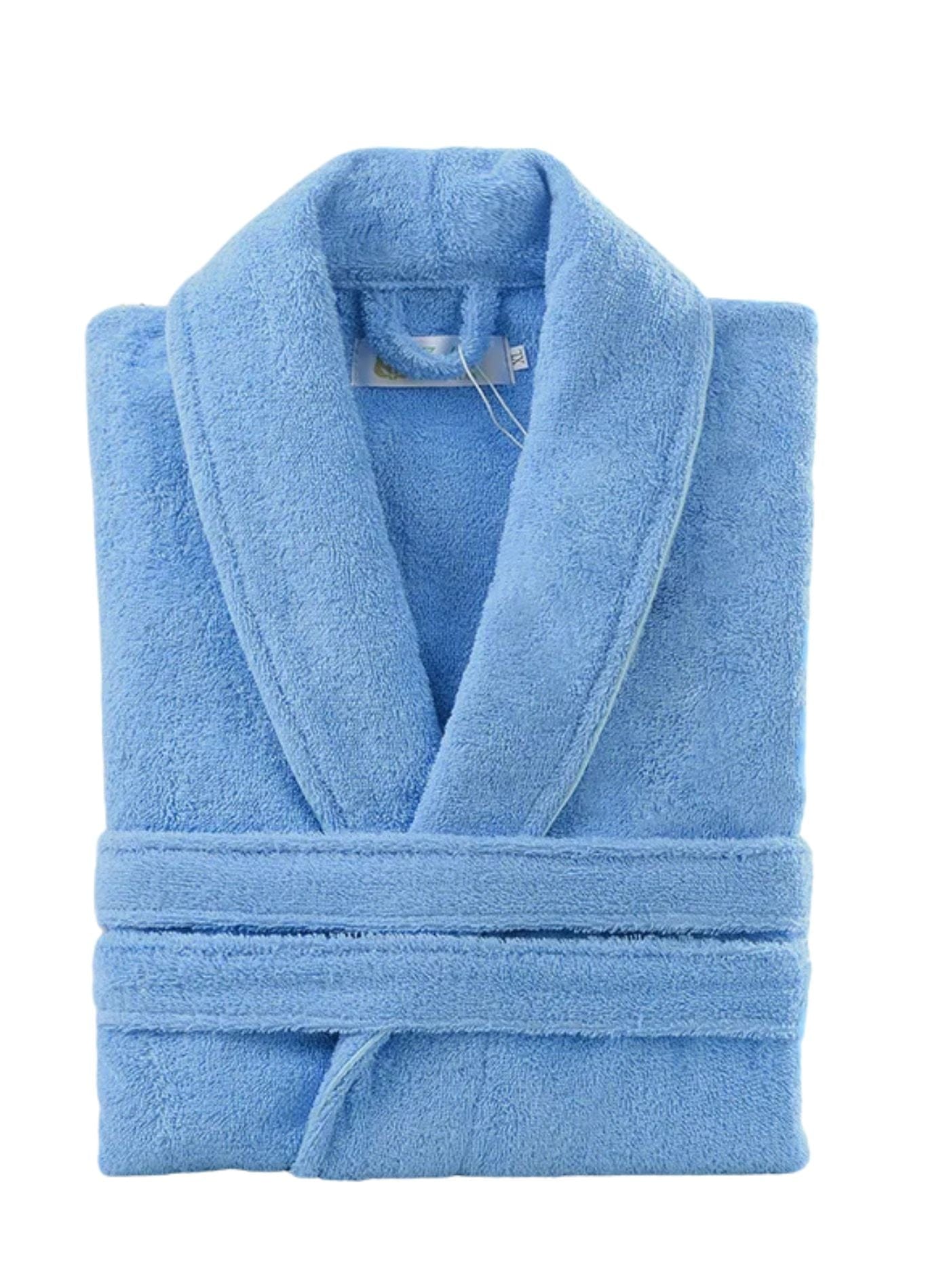 Peignoir Court Éponge Femme | Peignoir d'Or Bleu / L