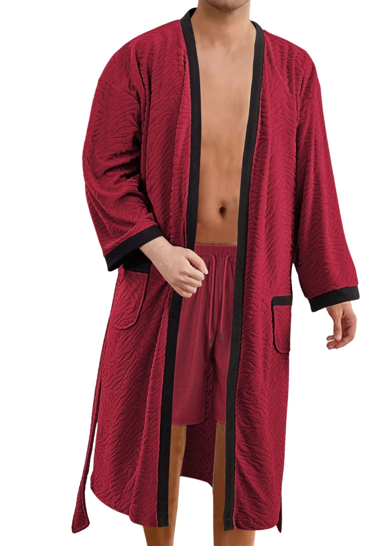 Peignoir d'Intérieur Homme | Peignoir d'Or Rouge / S