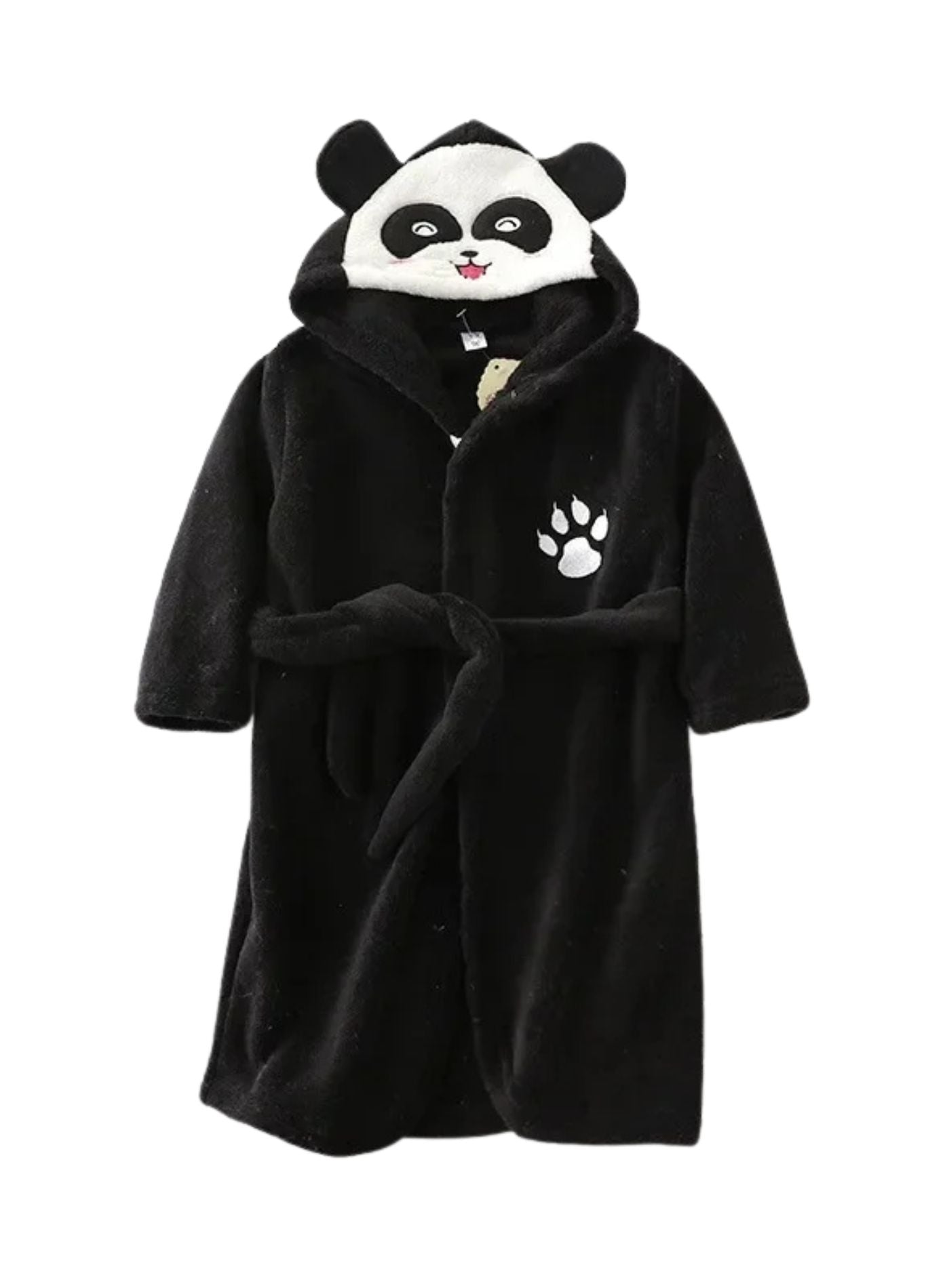 Peignoir de Bain Enfant Éponge | Peignoir d'Or Noir / 18 - 24 mois (80 - 90 cm)