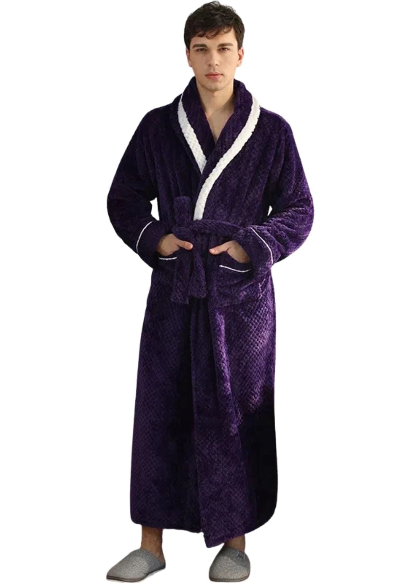 Peignoir de Bain pour Homme | Peignoir d'Or Violet / M