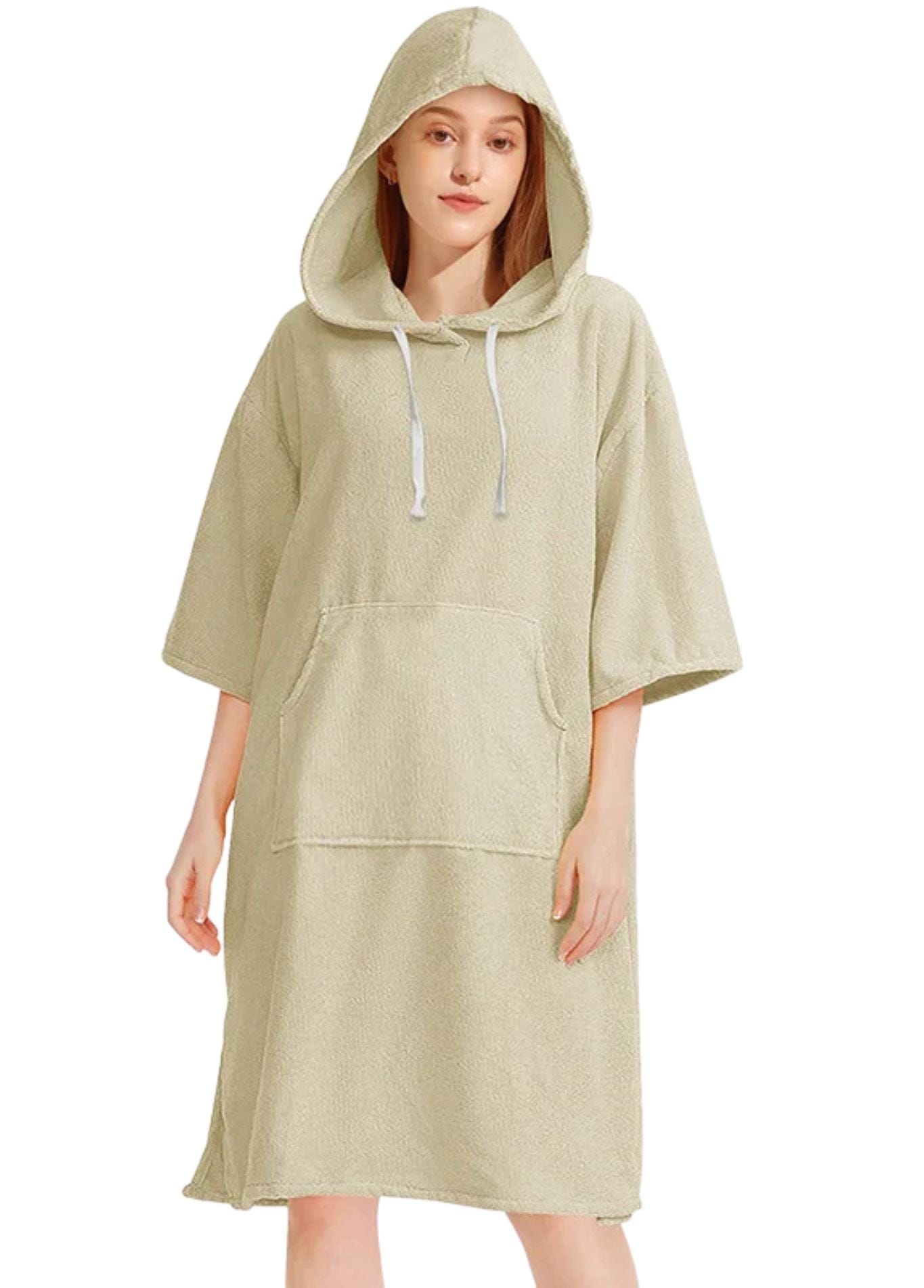 Peignoir de Plage Femme | Peignoir d'Or Beige / 110 x 75 cm