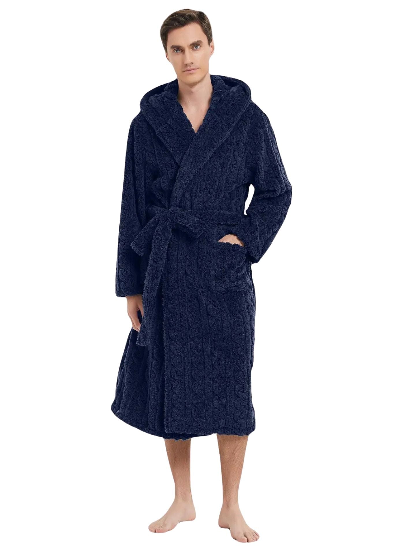 Peignoir Doux Homme | Peignoir d'Or Bleu / M