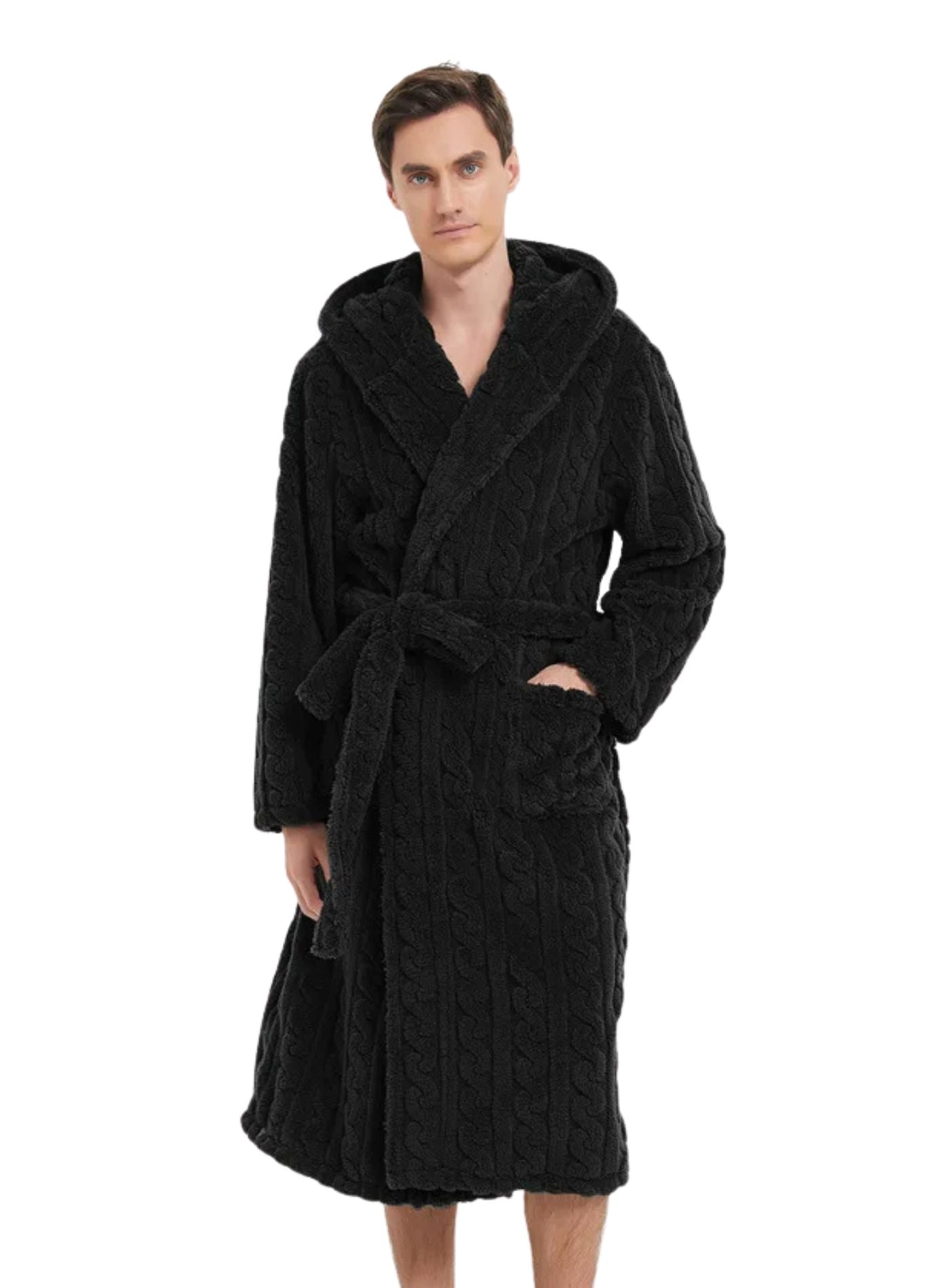 Peignoir Doux Homme | Peignoir d'Or Noir / M