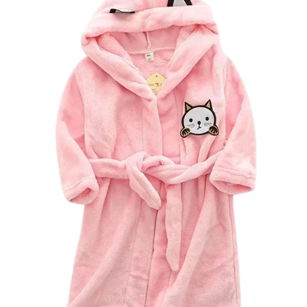 VERTBAUDET Peignoir De Bain Enfant à Capuche Vieux Rose 12 Ans
