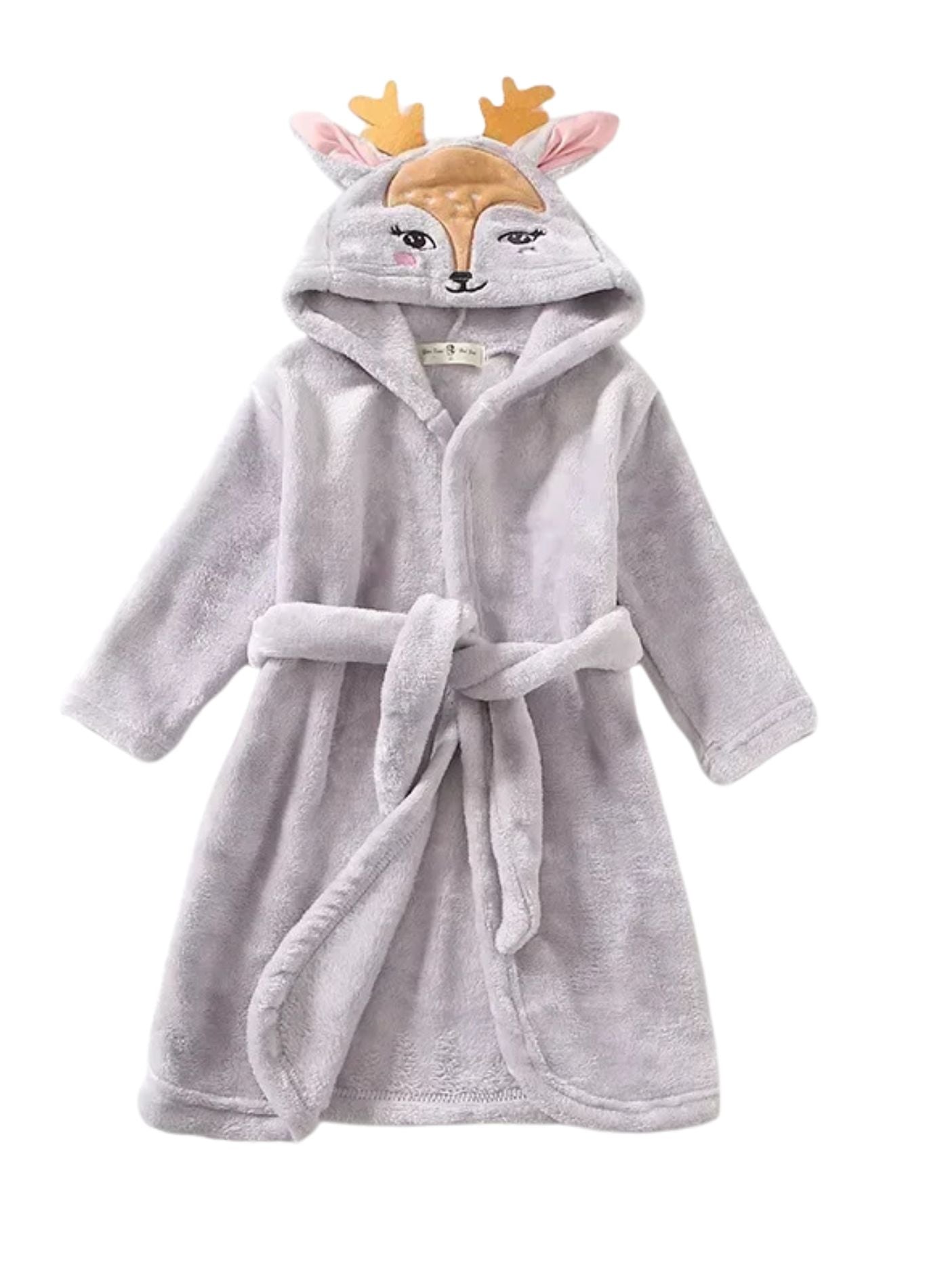 Peignoir Enfant Coton | Peignoir d'Or Gris / 18 - 24 mois (80 - 90 cm)