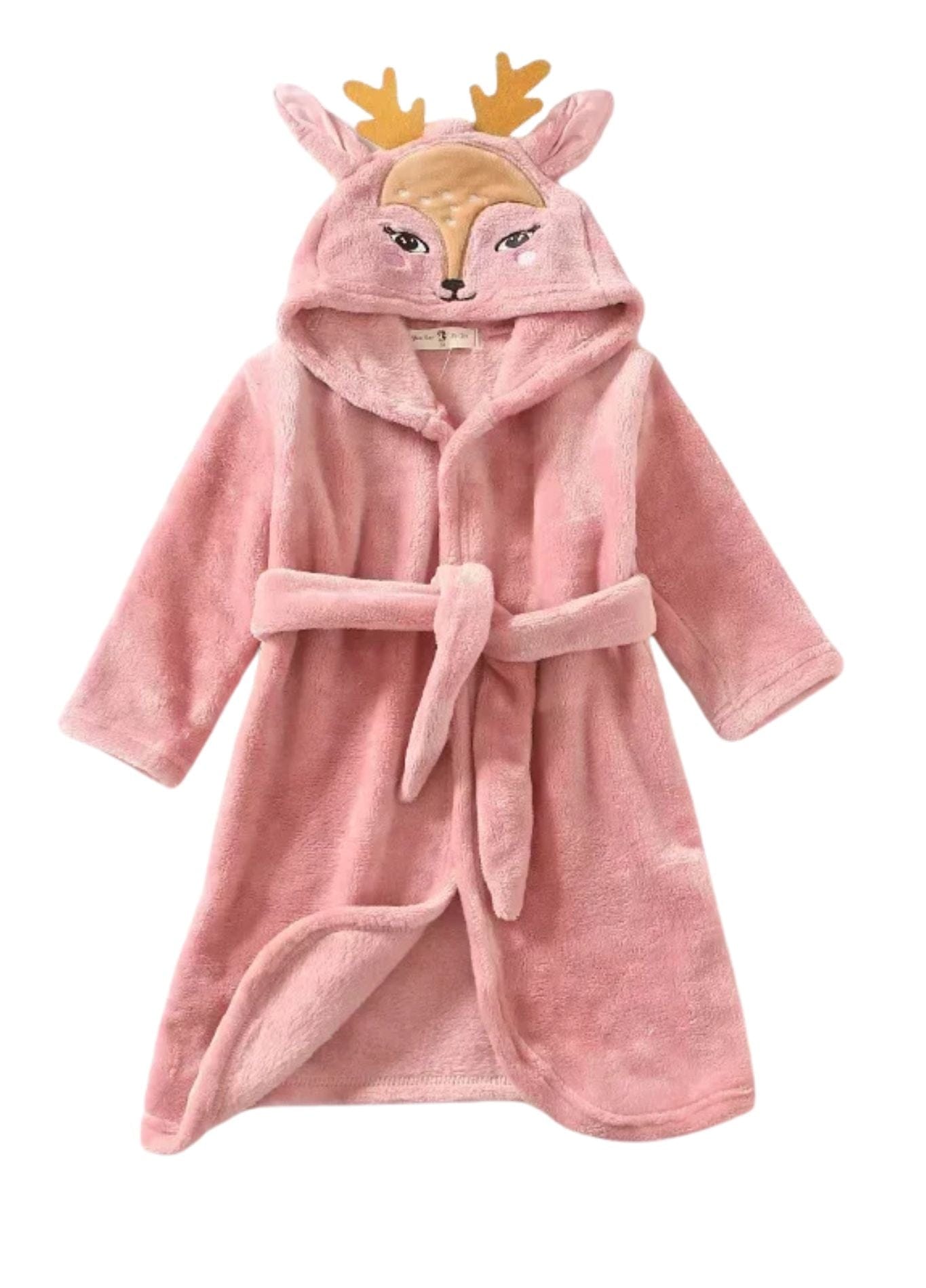 Peignoir Enfant Coton | Peignoir d'Or Rose / 18 - 24 mois (80 - 90 cm)