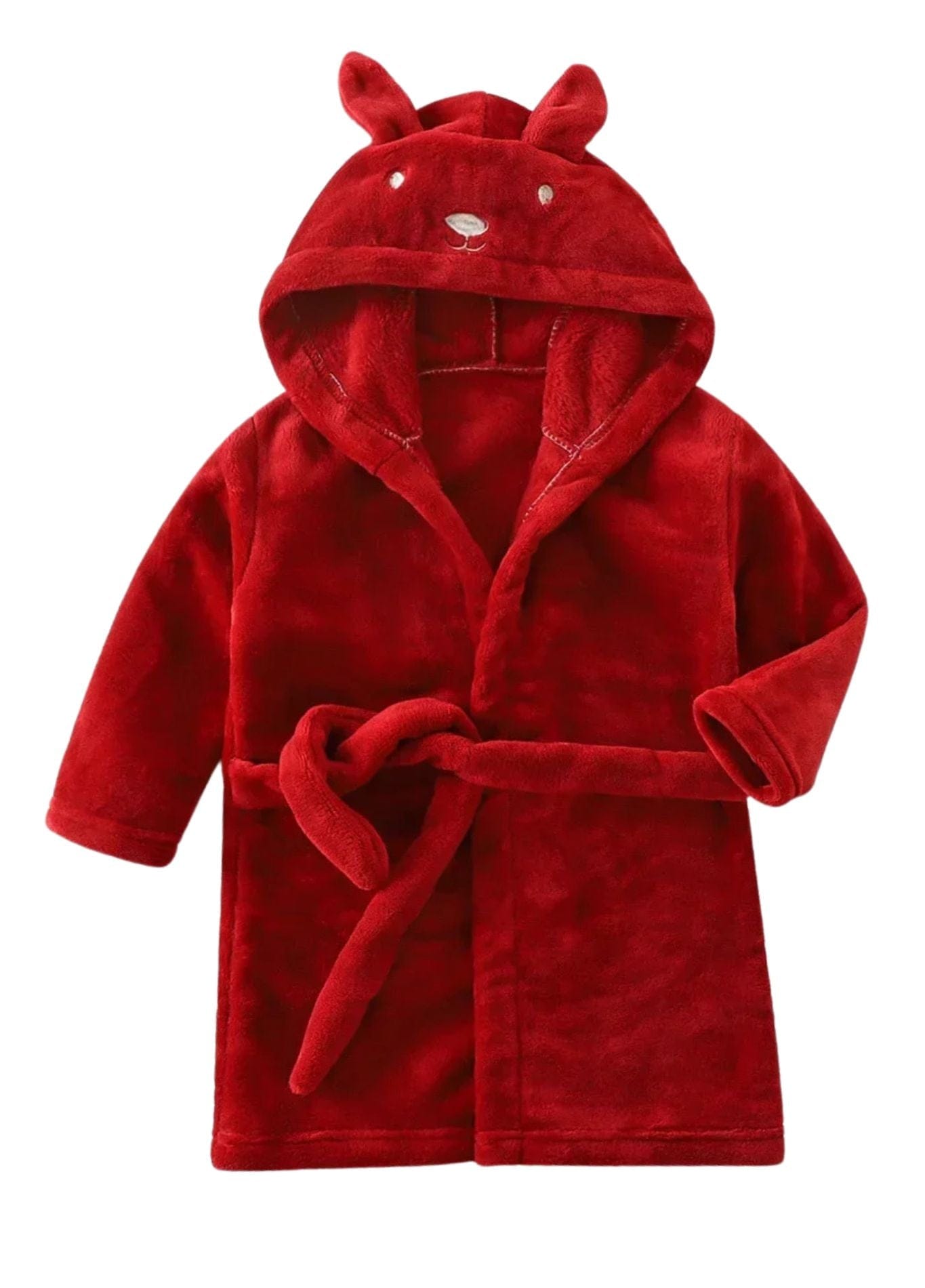 Peignoir Éponge Enfant | Peignoir d'Or Rouge / 2 - 3 ans (85 - 95 cm)