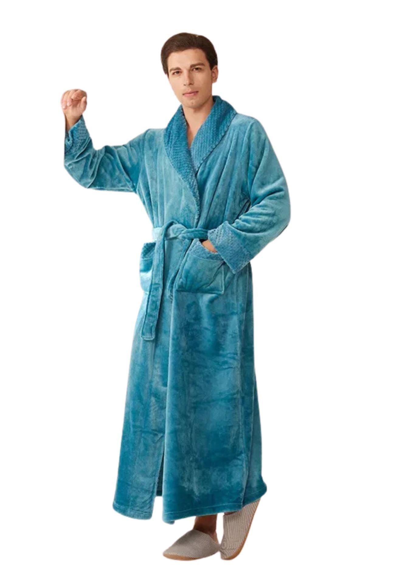 Peignoir Homme Eponge Epais | Peignoir d'Or Turquoise / M