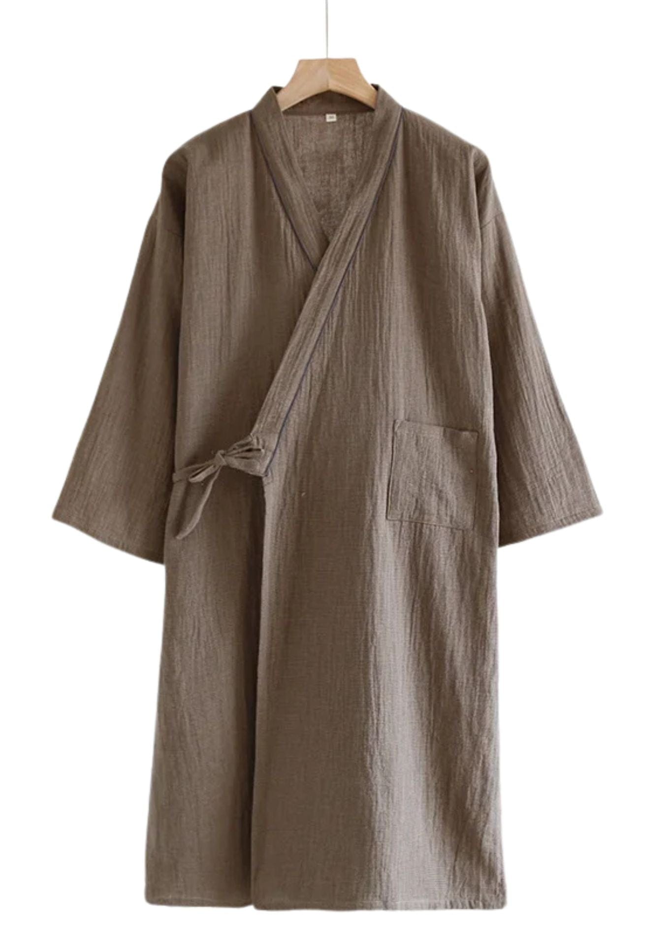 Peignoir Kimono Homme Coton | Peignoir d'Or Vert Sauge / M
