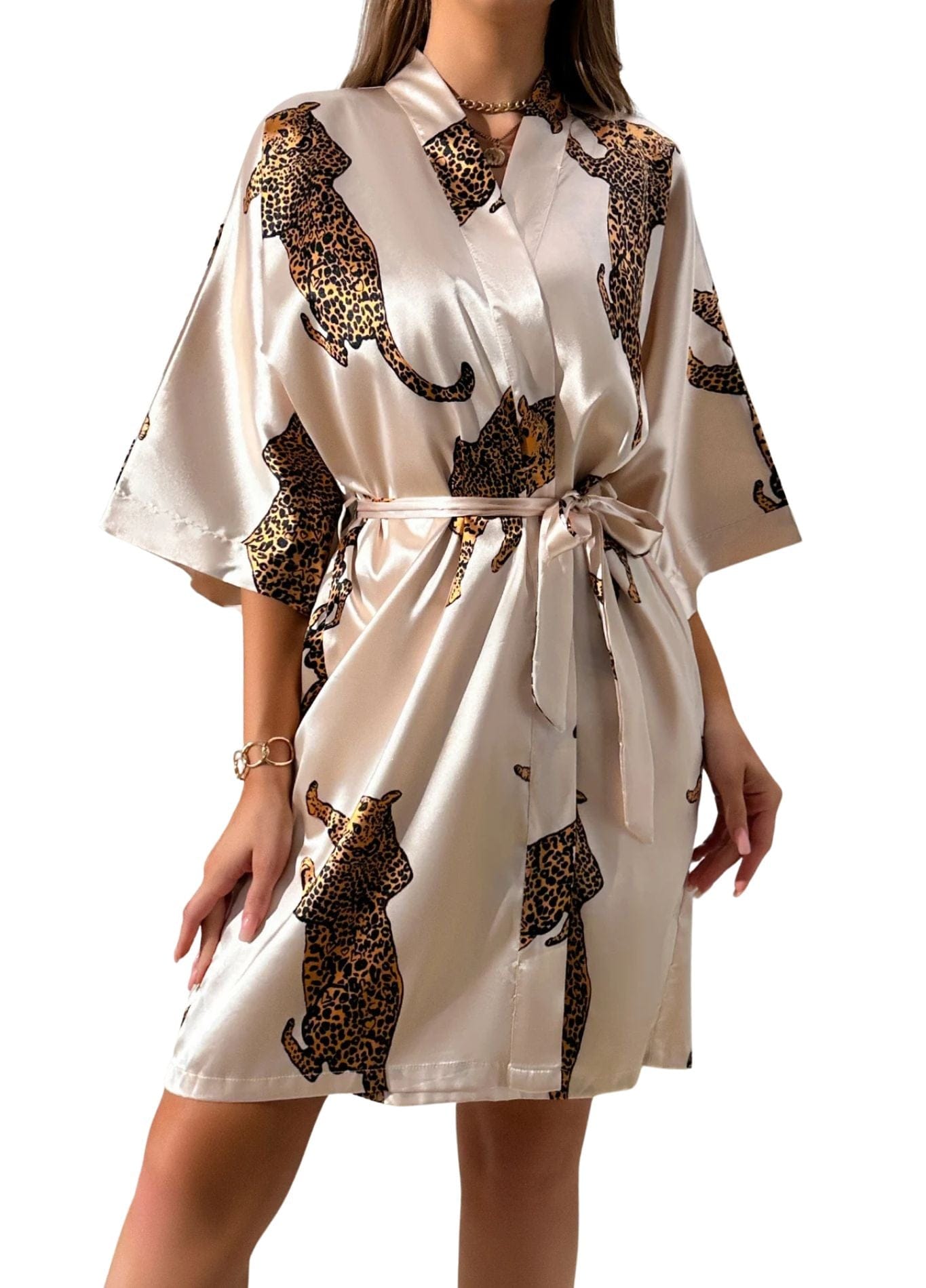 Peignoir Léopard Femme | Peignoir d'Or