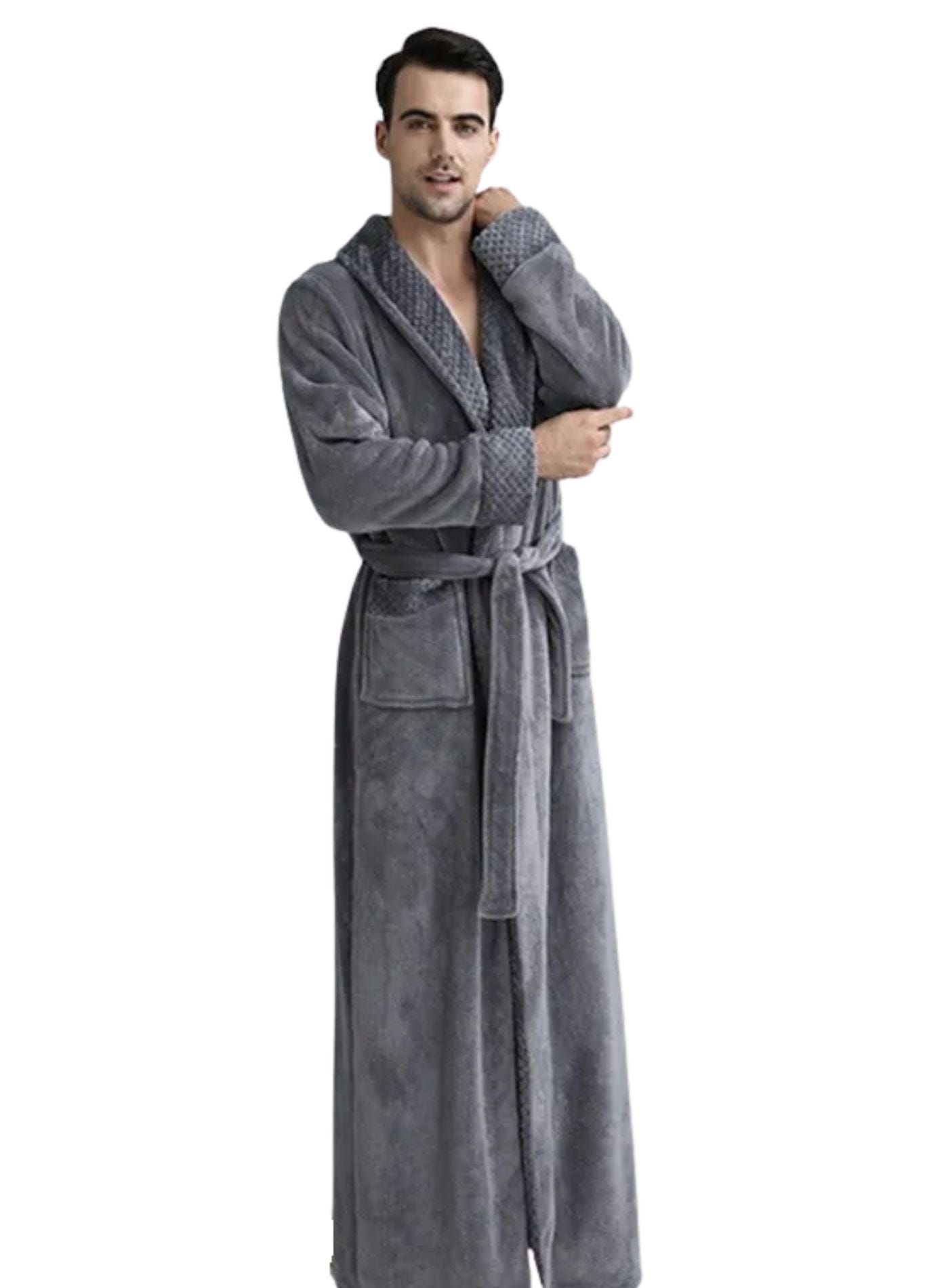 Peignoir Long Homme | Peignoir d'Or Gris / M