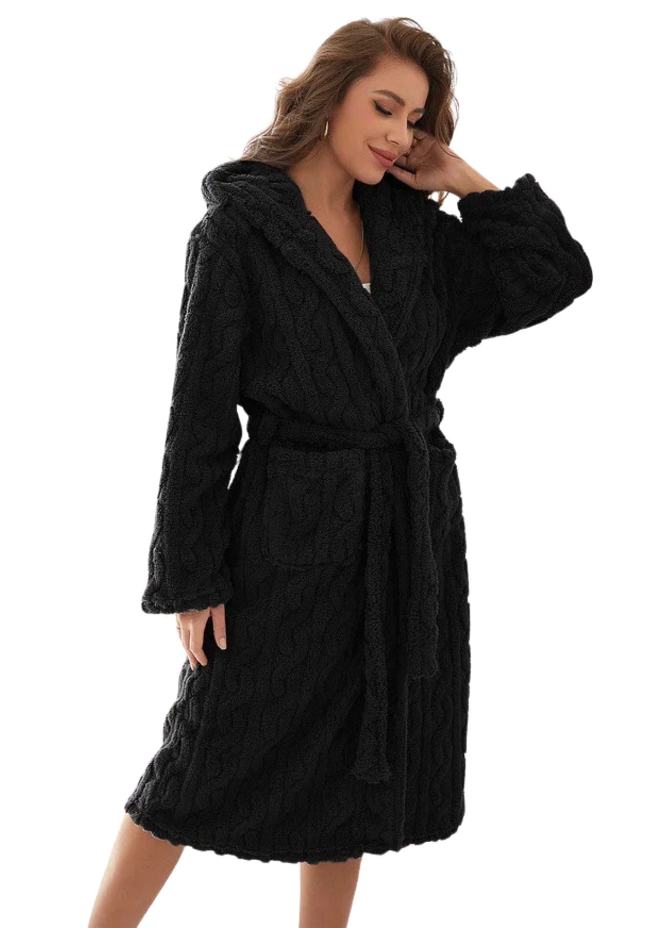 Peignoir Noir Femme | Peignoir d'Or