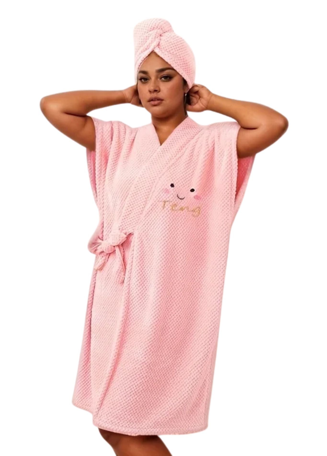 Peignoir Piscine Microfibre Femme | Peignoir d'Or Rose