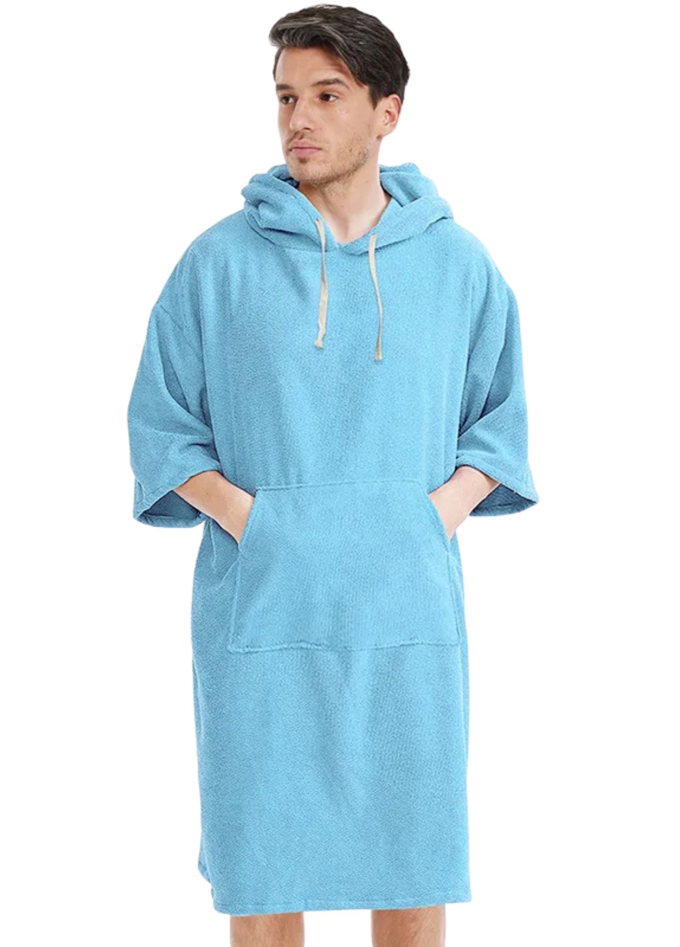 Peignoir Plage | Peignoir d'Or Bleu Clair / 110 x 75 cm