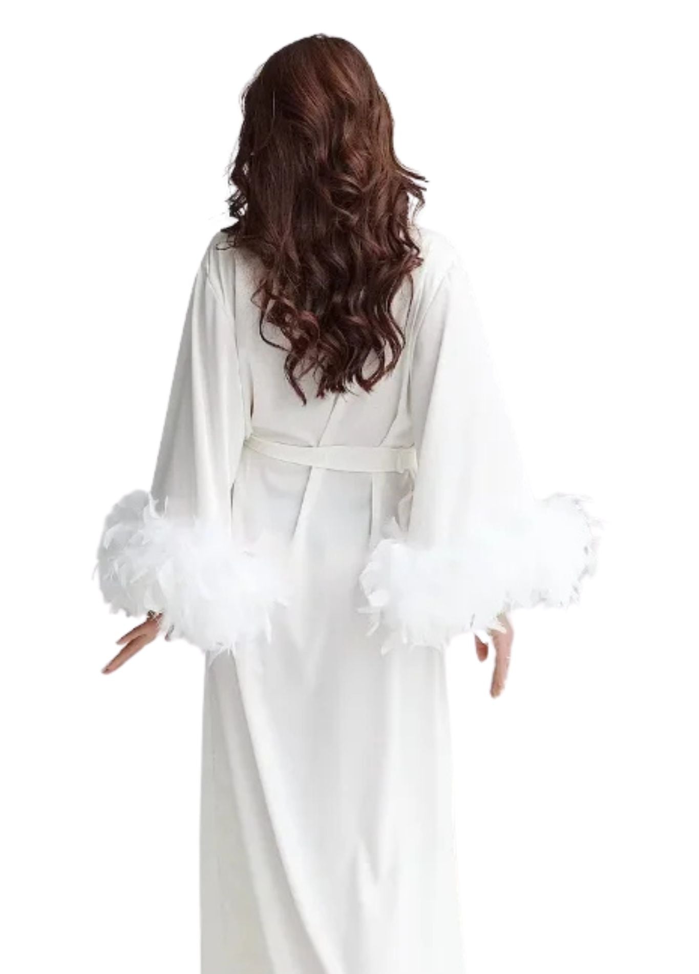 Peignoir Plume | Peignoir d'Or Taille Unique (Longueur 132 cm)