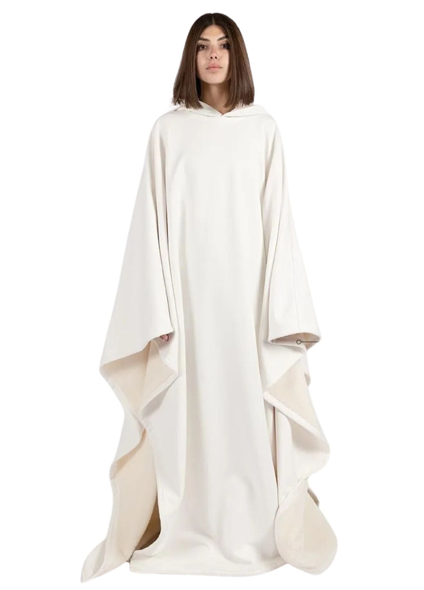 Peignoir Poncho Femme | Peignoir d'Or Blanc / Taille Unique