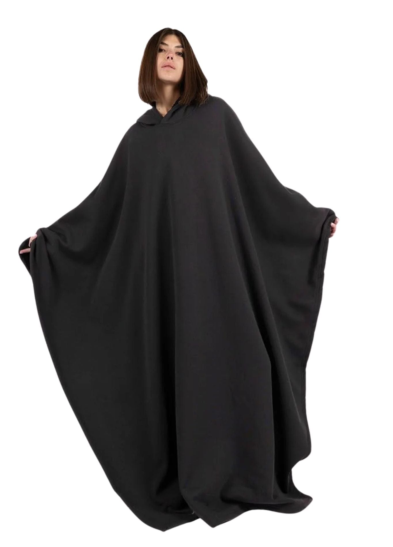 Peignoir Poncho Femme | Peignoir d'Or Noir / Taille Unique