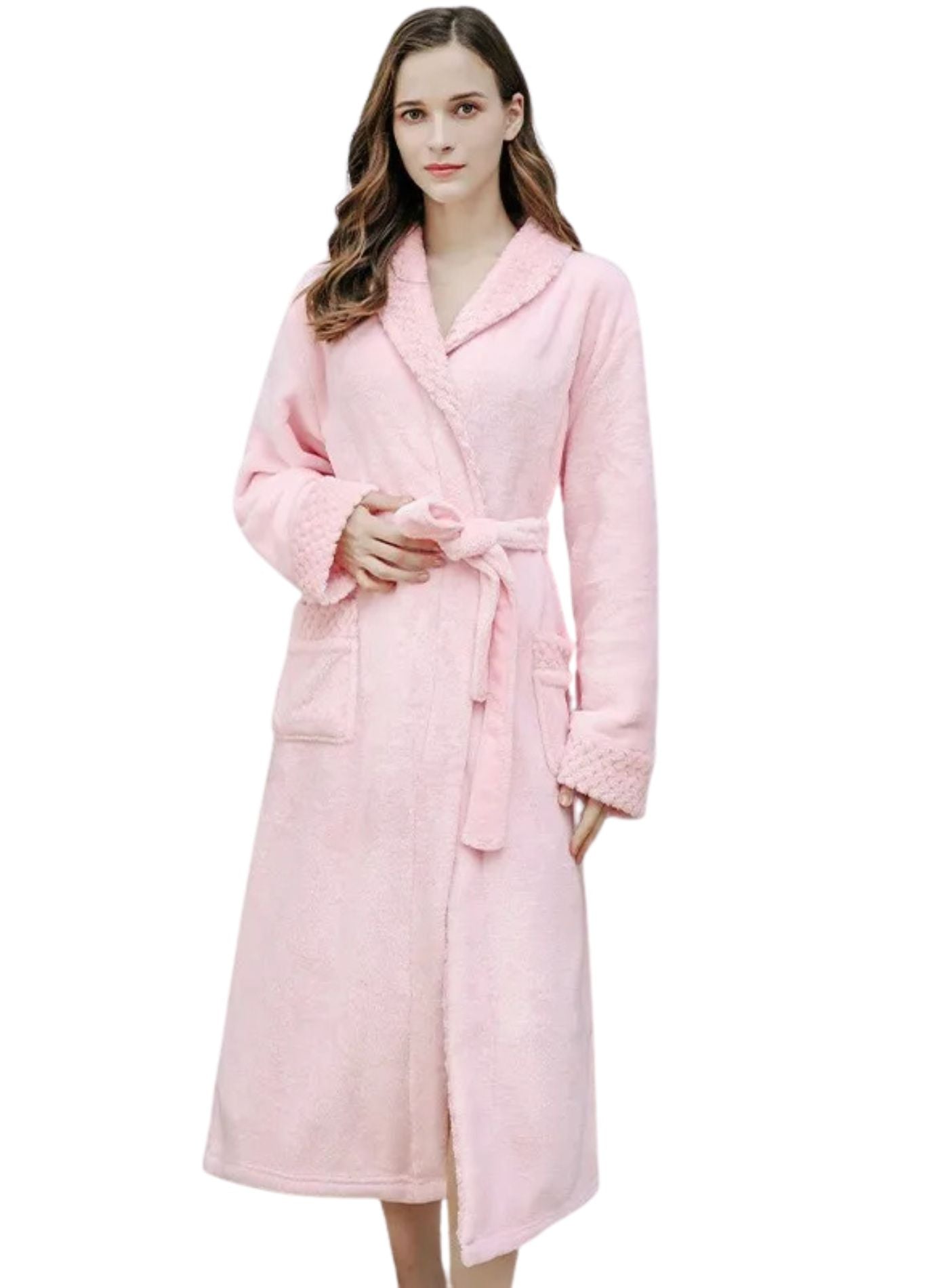 Peignoir Velours Femme | Peignoir d'Or Rose / M