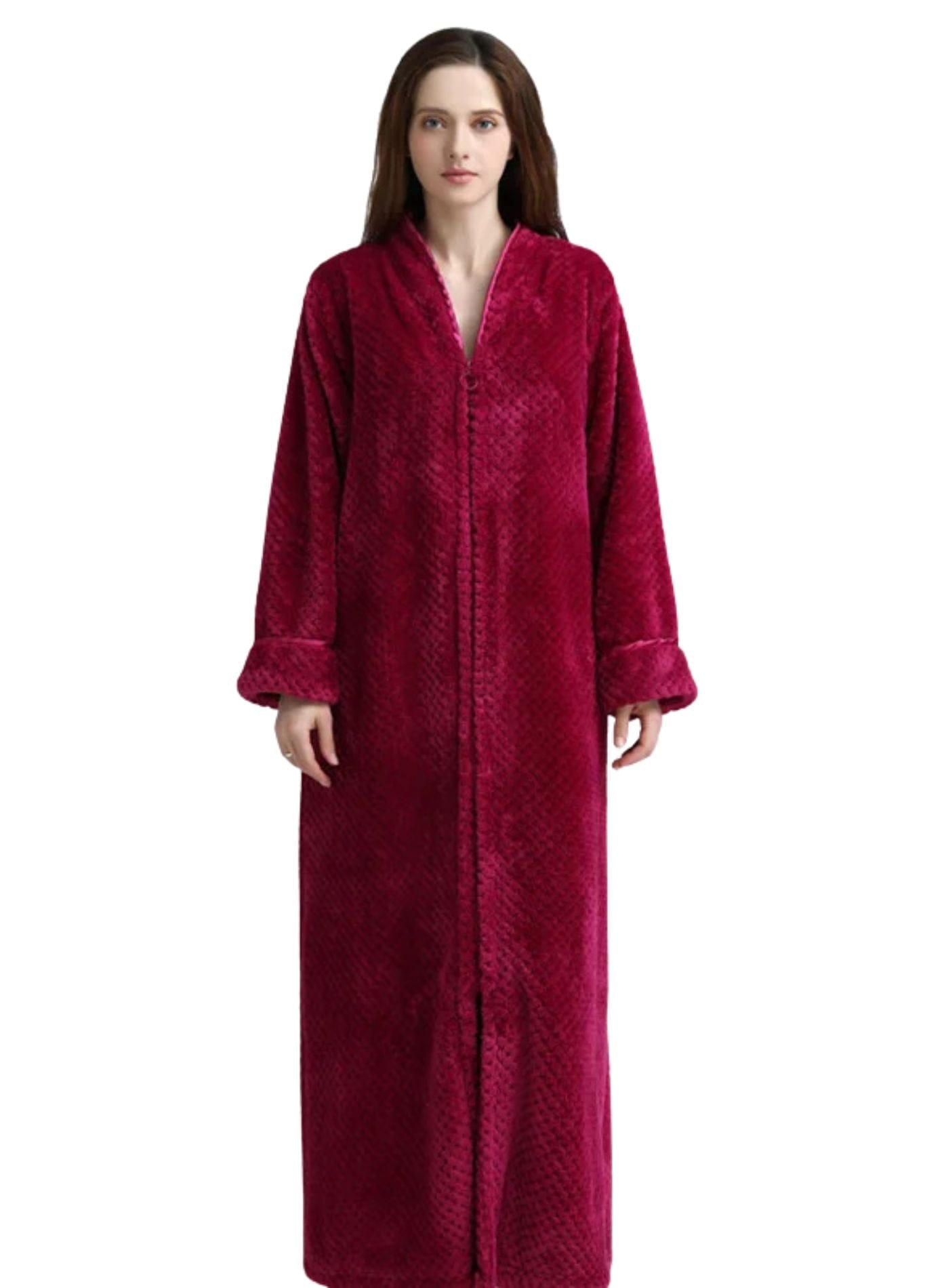 Peignoir Zippé Femme | Peignoir d'Or M / Bordeaux