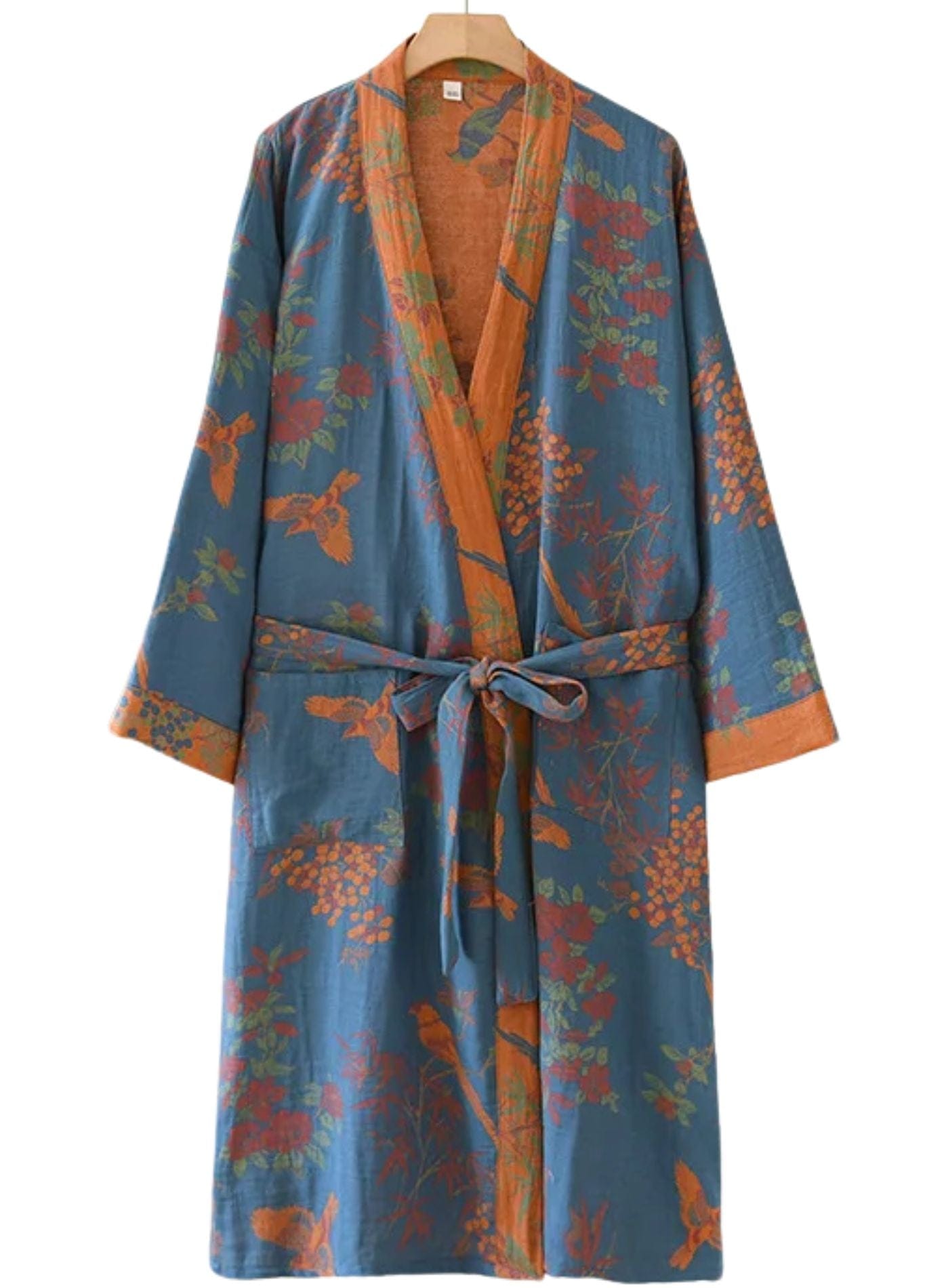 Veste Femme Kimono | Peignoir d'Or Nuit Azurée / L