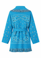 Blue Kimono Cardigan | Peignoir d'Or