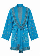 Blue Kimono Cardigan | Peignoir d'Or
