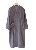 Chemise Kimono Homme | Peignoir d'Or Gris Foncé / M