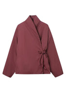 Doudoune Kimono | Peignoir d'Or S / Bordeaux