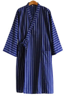 Kimono Coton Homme | Peignoir d'Or Bleu / M