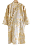 Kimono Court Homme | Peignoir d'Or Lune Dorée / M