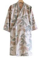 Kimono Court Homme | Peignoir d'Or Perle Brumeuse / M