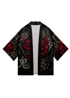 Kimono Dragon | Peignoir d'Or Noir / M