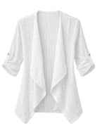 Kimono Femme Été | Peignoir d'Or Blanc / S