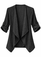 Kimono Femme Été | Peignoir d'Or Noir / S
