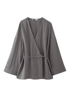 Kimono Femme Uni | Peignoir d'Or XS / Gris