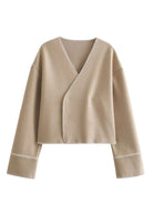 Kimono Habillé Femme | Peignoir d'Or Beige / XS