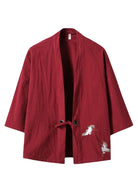 Kimono Japonais Rouge | Peignoir d'Or