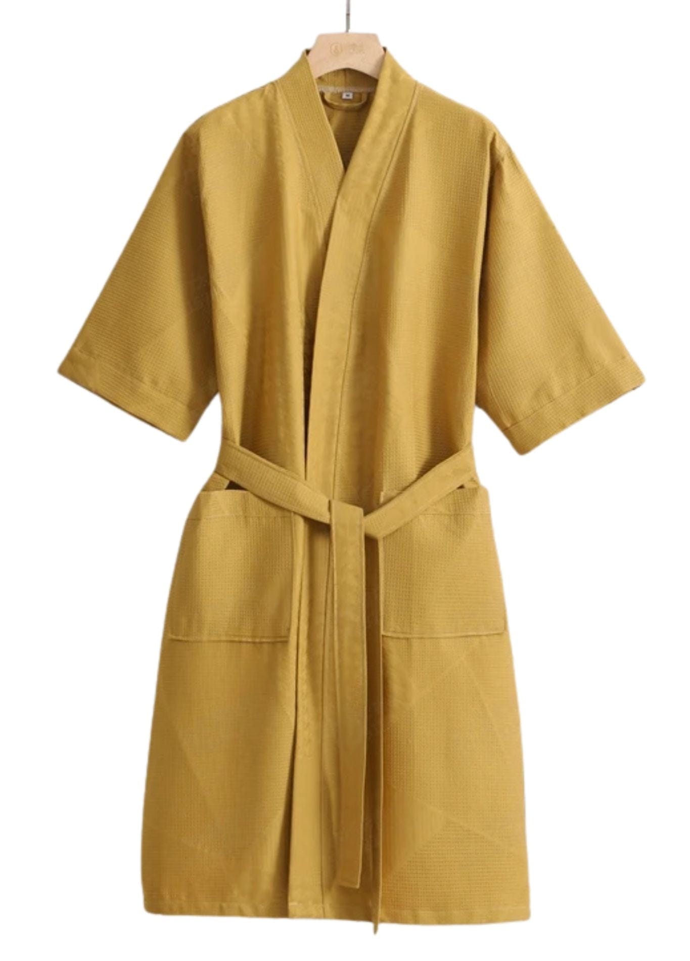 Kimono Kaki | Peignoir d'Or Jaune / M (155 - 165 cm)
