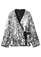 Kimono Paillettes | Peignoir d'Or Argent / XS
