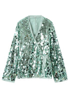 Kimono Paillettes | Peignoir d'Or Turquoise / XS
