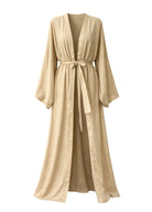 Kimono Plage Blanc | Peignoir d'Or Beige