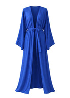 Kimono Plage Blanc | Peignoir d'Or Bleu