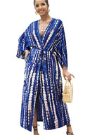 Kimono Plage Bleu | Peignoir d'Or