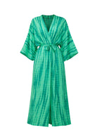 Kimono Plage Vert | Peignoir d'Or